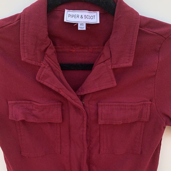 Piper & Scoot Lesley Bermuda Jumpsuit Drawstring - Picture 3 of 4